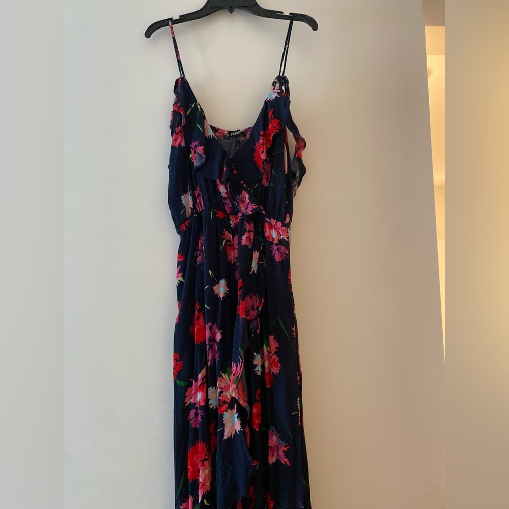 Express Floral High Low Maxi Dress